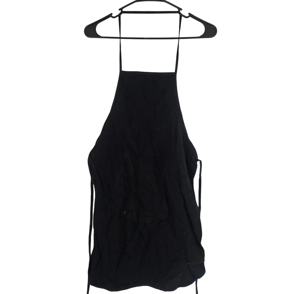Black Bib Apron Kitchen Cooking Baking Chef Workwear Adult Size‎